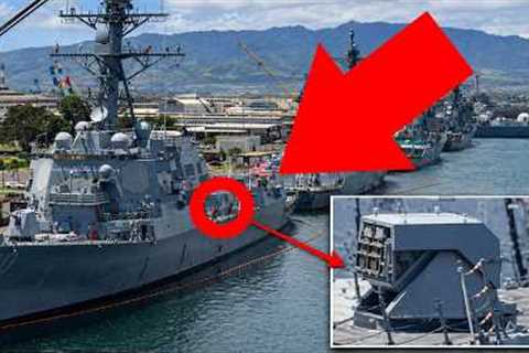 U.S. Destroyer Spotted With a Mystery Weapon, Strange Ukraine Drones