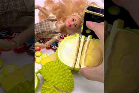 Satisfying With Unboxing Barbie Princess Eating Toys, ASMR Video #shorts