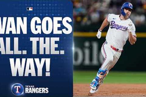 Evan Carter hits an INSIDE-THE-PARK HOME RUN for the Rangers! 😤🏃‍♂️‍➡️ | MLB Highlights