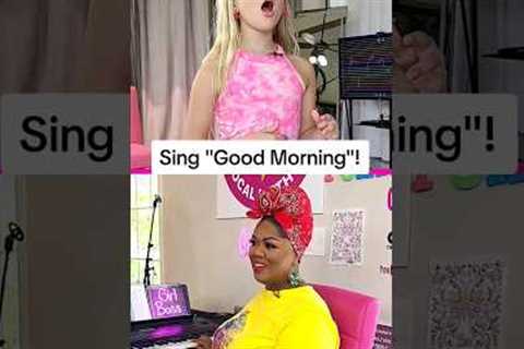 Little GIRL learns to IMPROVE SINGING in minutes w/Vocal Coach