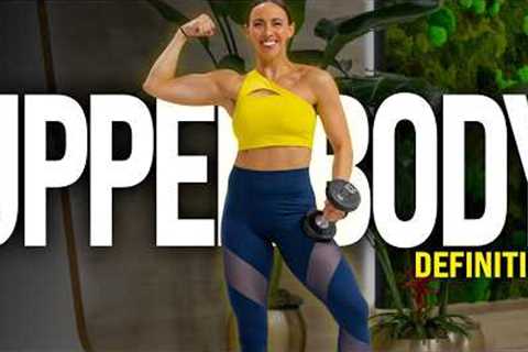 30 MIN UPPER BODY PUMP Workout | Dumbbell Definition