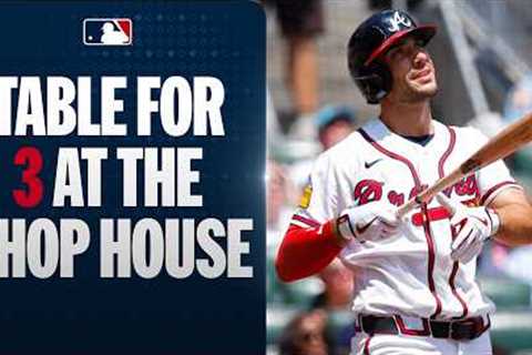 Matt Olson smashes a three-run home run for the Braves in the 1st inning! 💪 | MLB Highlights