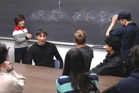 Janitor Shocks Ivy League Chinese Class with Fluent Mandarin