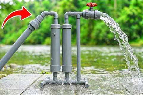 Never Buy a Water Pump Again! A 65-Year-Old Plumber Made His Own Water Pump Using PVC Pipes | Easy