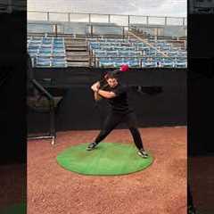 Swing the aero bat to hit like this!#baseball #viral #homerun #fyp