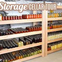 FOOD STORAGE CELLAR TOUR | PANTRY TOUR | CANNING RECIPES | MEAL PREP COOK WITH ME LARGE FAMILY MEALS