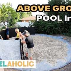 Above Ground Pool Install DIY | Remodelaholic  #diy #pool #installation