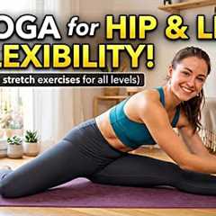 Yoga stretching exercises for hip and leg for more flexibility 
