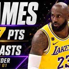 LeBron James 27 pts 6 asts vs Thunder 2026 PO G1