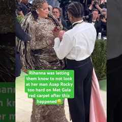 Rihanna dont play about her man😅 #rihanna #metgala #shorts