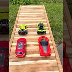 😱 4 RC Speed Cars Crash Test in Slow Motion 🔥❌