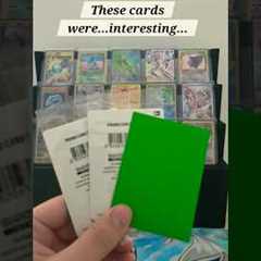 These were some STRANGE cards! #pokemoncards #hobbies #strangecards