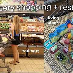 GROCERY SHOP WITH ME: living alone, haul, realistic + full restock