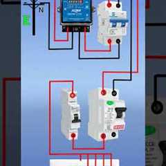 House Wiring Diagram // Single Phase House Wiring // House Wiring #shorts #shortsvideo