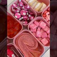 *asmr* pink snack box restock🎀 #asmr #restock #pink #aesthetic #snacks #satisfying #organizedhome