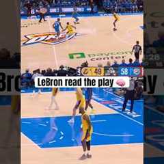 LeBron saw it the whole way 👀