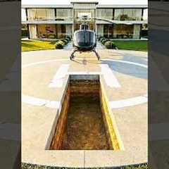 Luxury Secret Base With Underground Helipad