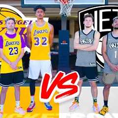 Nets vs. Lakers INSANE NBA Basketball Challenges