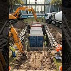 They Buried a Shipping Container… Then THIS Appeared Underground🤯🏚️⬇️#shorts..