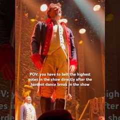 fighting to breathe at this moment in Hamilton on Broadway 🥵 #theatre #musical #actor #pov #singing