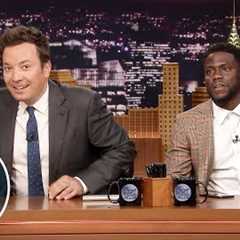 Kevin Hart FaceTimes Dwayne Johnson While Co-Hosting The Tonight Show