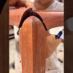SECRET JAPANESE TECHNOLOGY IN WOODWORKING REVEALED 🧩​#Satisfying #WoodArt #DIY #JapaneseTechnology