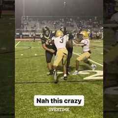 #3 must’ve been out there talking crazy cause omg 😳 #shorts #football #highlights #highschoolsports