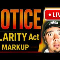 LIVE CRYPTO CLARITY ACT FINAL VOTE (BIG BANKS VS CRYPTO)