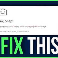 How to Fix Google Chrome Aw Snap Error Status Stack Buffer Overrun (Easy Tutorial)