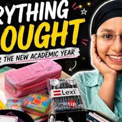 Back to school haul as a realistic +2 student🫣| school supplies 📚 + study essentials🥹