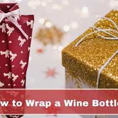 How to wrap a wine bottle like  shirt and tie?