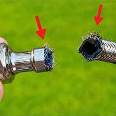 Plumbers Don't Want You To Know This 😱! Easy Way To Repair Stainless Steel Hoses!