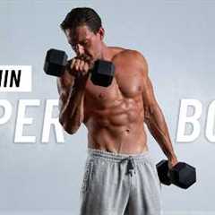 20 Min Total Upper Body Dumbbell Workout at Home to Build Muscle