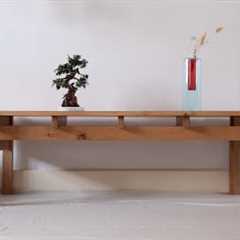 Making a bench using traditional Japanese joinery