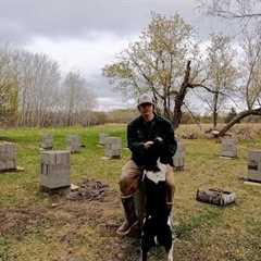 Building My Log Cabin Foundation | Putting Up Spring Firewood