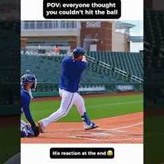Everyone thought he couldn’t hit the ball until 😱 @MLB #mlb #baseball