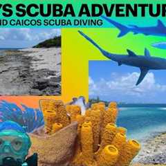 Turks and Caicos SCUBA diving with SHARKS Galore! Floating through a Coral Forest!!