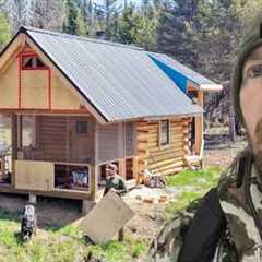 Porch Addition, Main Cabin Layout |EP105| Log Cabin Build on Off-Grid Homestead