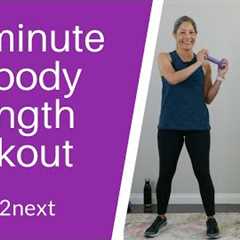 20 minute Full Body Standing Strength Workout with Dumbbells | Seniors, Beginners