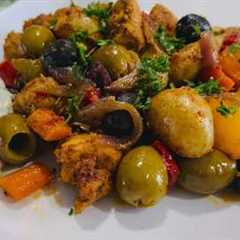 Chicken Veggie dinner. Healthy One Pan Dinner for the Whole Family