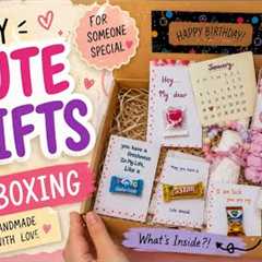 DIY Cute Gifts Unboxing💌Made With love #DIYGift #GiftUnboxing #HandmadeGift #Aesthetic..