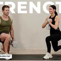40 Min FULL BODY Dumbbell Workout to Build Strength & Burn Fat