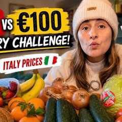 Grocery Shopping in Italy on a Budget — €50 vs €100 Supermarket Challenge