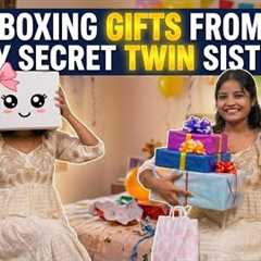 Unboxing Birthday Gifts🥳From My SECRET TWIN Sister!😧🎁🤩