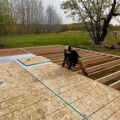 Building A Log Cabin To Raise My Family In | Floor Insulation And Subfloor