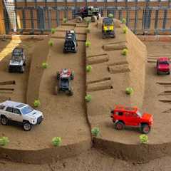 RC Cars vs Giant Sand Mountain Challenge!