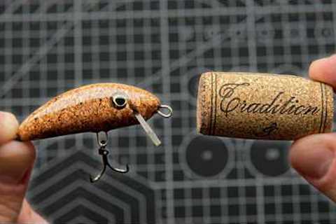 Handmade Fishing Lure From a Wine Cork