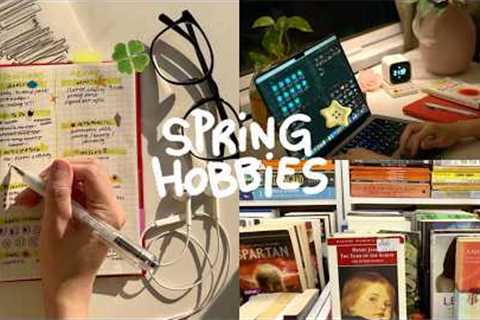 hobbies in spring: messy art, thrifted books &amp; my journal routine