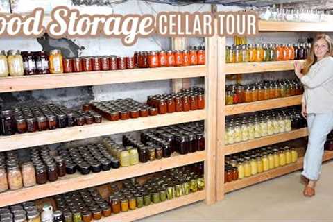FOOD STORAGE CELLAR TOUR | PANTRY TOUR | CANNING RECIPES | MEAL PREP COOK WITH ME LARGE FAMILY MEALS