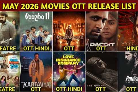 May 2026 OTT Movies &amp; Web Series Release Update Full List | Netflix, Prime Video, Zee5,..
